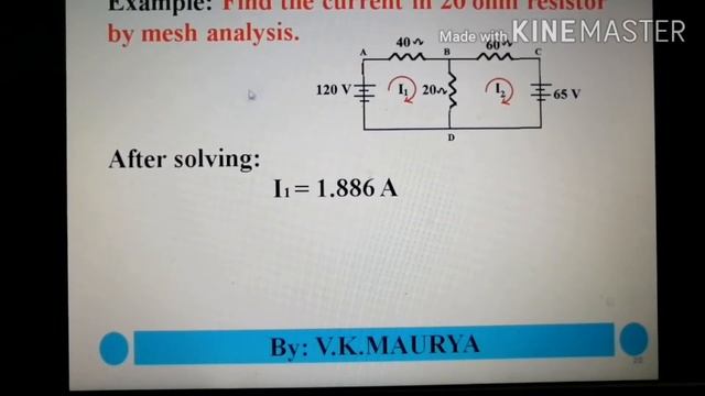 Maxwell's Mesh Current Method & Nodal Analysis By V K Maurya смотреть онлайн