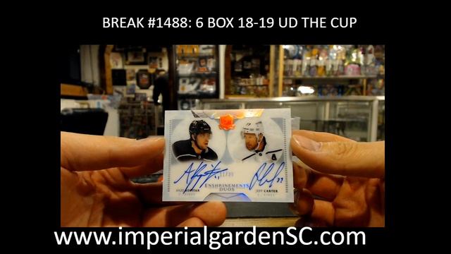 BREAK #1488 : 6 BOX CASE BREAK 18-19 UD THE CUP NHL HOCKEY BOX смотреть онлайн