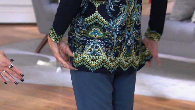 Susan Graver Artisan Printed Liquid Knit Tunic On QVC