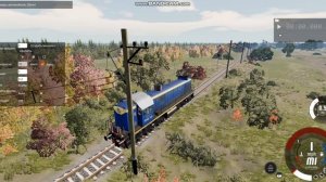Как поставить поезд на рельсы в BeamNG Drive