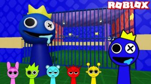 Sprunki(Спрунки) Радужные друзья играют в Sprunki Prison Run Obby в РОБЛОКС | Incredibox Sprunki