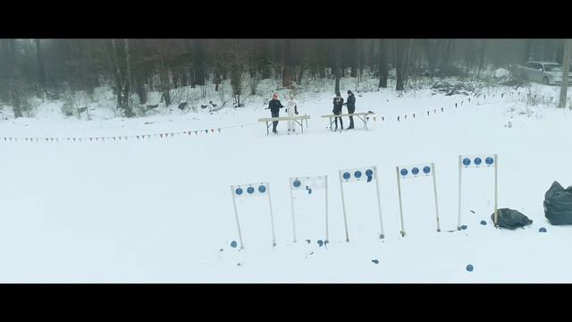 Зимние забавы "Привала" (биатлон) смотреть онлайн