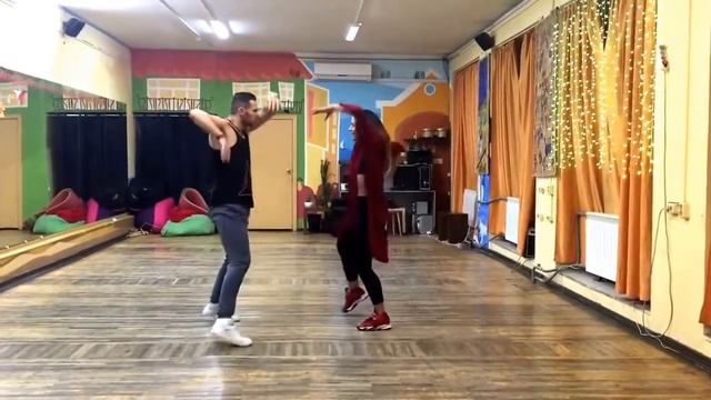Timba Class From Marta Khanna And Alexandr Nechaev In Krasnoyarsk, Friends Collaboration 2015