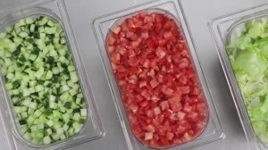 Нарезка кубиками огурцов, помидоров, салата | Robot Coupe CL 50 Ultra | Овощерезка