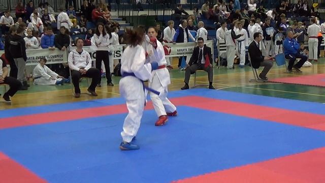 Petra Planinc (AO - Karate klub Brežice) - Velenje, 02.02.2014: kumite смотреть онлайн