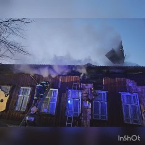 Пожар в храме на ул. Ползунова, 6, г. Барнаул. 28.03.2025 г.