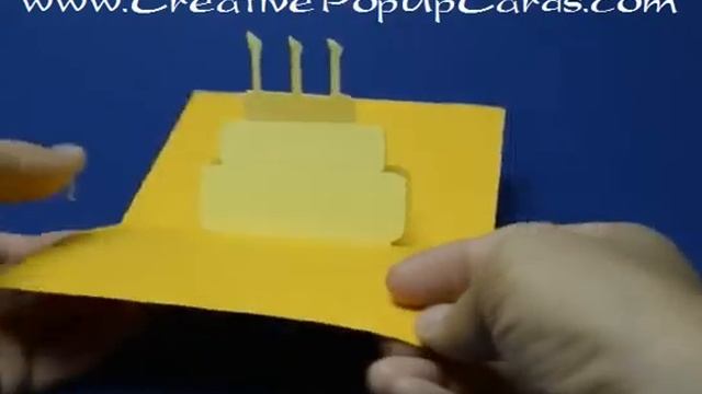 Simple Birthday Cake Pop Up Card Version 1 смотреть онлайн