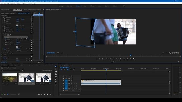 Walk by Transition - Adobe Premiere Pro Tutorial смотреть онлайн