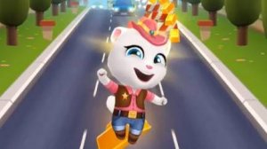Ковбой Анджела собирает золото Talking Tom Gold Run| Мультфильм Бегалки для малышей