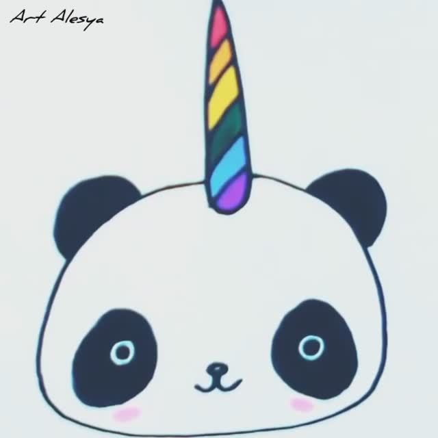 Как нарисовать панду! смотреть онлайн