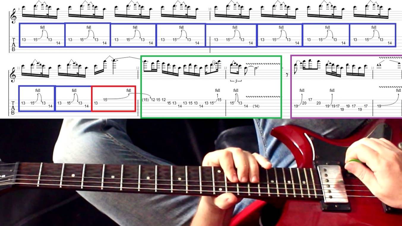 Играем соло Led Zeppelin - Stairway to Heaven! Разбор с табами. смотреть онлайн