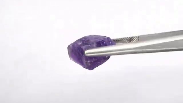 Genuine Untreated Uncut Top Violet Amethyst 27,46 carat Natural Crystal from Brazil смотреть онлайн