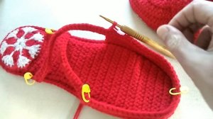 Вязаные тапочки🌺🌺🌺 МОЯ ЛЮБИМАЯ МОДЕЛЬ 🌺🌺🌺