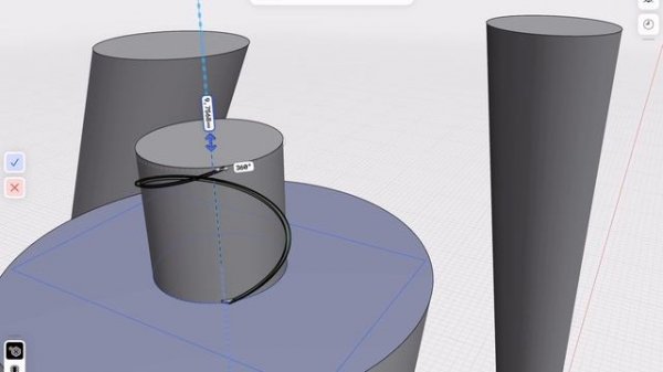 Табурет в программе #shapr3D моделирование легко и просто