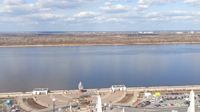 вид с Нижегородской Чкаловской лестницы