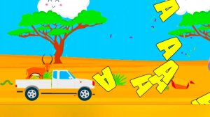 Учим Буквы и Цифры вместе с животными Африки/ Развивающий мультфильм смотреть для самых маленьких