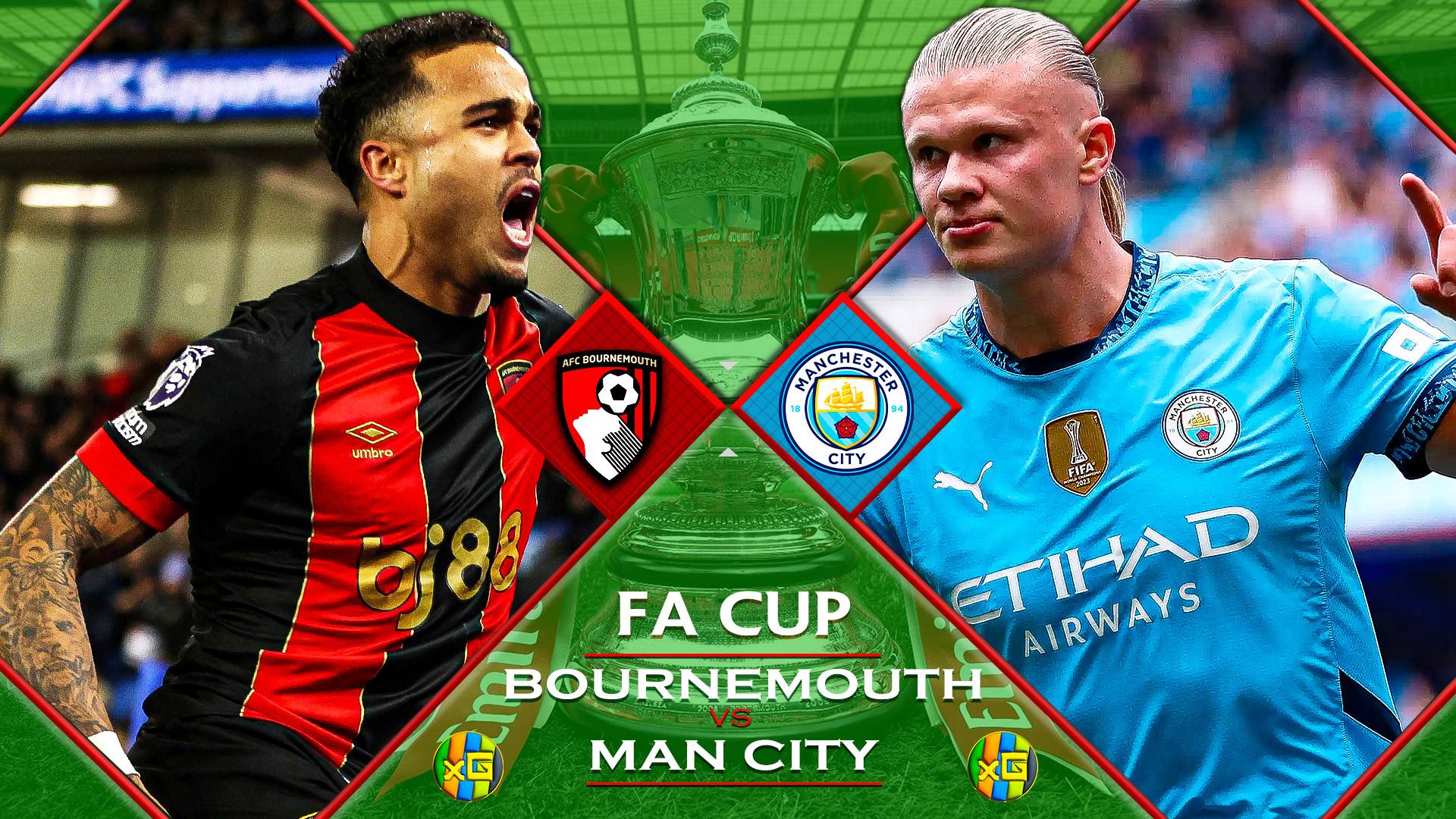 Борнмут - Манчестер Сити | 30.03.2025 | Футбол | FA CUP | Прямая трансляция | xG