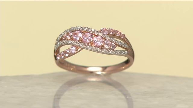 Baby Pink Spinel and Diamond Cross-Over Ring 14K, 0.60 cttw on QVC смотреть онлайн