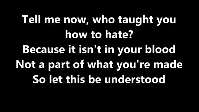 Disturbed - Who Taught You How To Hate Lyrics смотреть онлайн