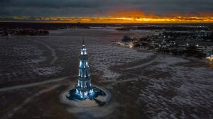 Колокольня Никольского собора в Калязине