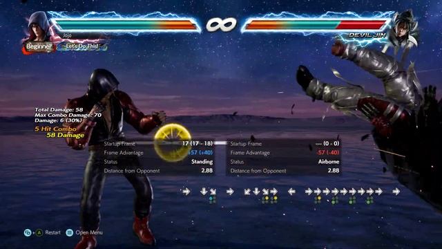 Jin Kazama Electric Thrusting Upper into EWHF combo (73 DMG) Tekken 7 смотреть онлайн