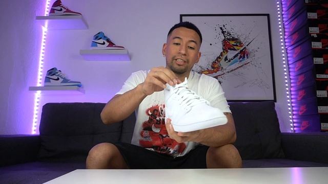 UNAS JORDAN 1 PARA VERANO☀️JORDAN 1 MID TRIPLE WHITE смотреть онлайн