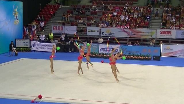 Dundee World Cup Sofia 2014, Национален отбор на Русия, топки и ленти смотреть онлайн