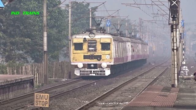 Morning Crowded Bardddhaman-Howrah-Bardhhaman Chord Line EMU Local Train Arrive & Departing Station смотреть онлайн