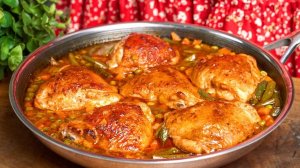 Эту Курицу на сковороде Хочется готовить снова и снова. Жареная курица с Поджаристой корочкой.