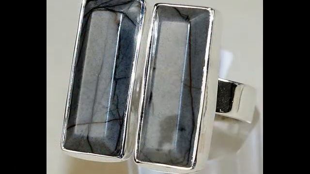 Collection of 925 Sterling Silver Rings with Natural Gemstones - 7 смотреть онлайн