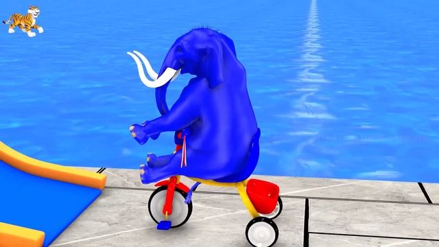 Cow Elephant Lion Gorilla Tiger T-Rex Guess The Right Door ESCAPE ROOM CHALLENGE Animals Tire Game смотреть онлайн