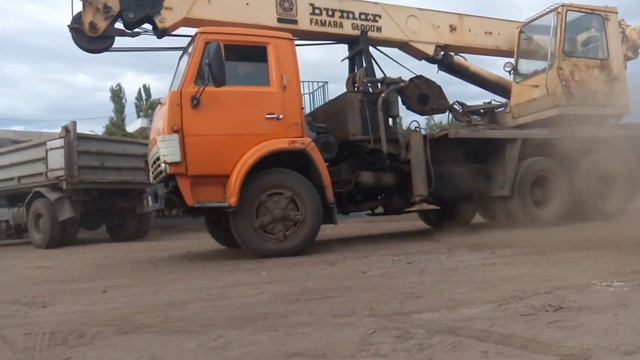 Польский автокран Бумар Фамаба КамАЗ | Old Polish-Soviet crane Bumar Famaba смотреть онлайн