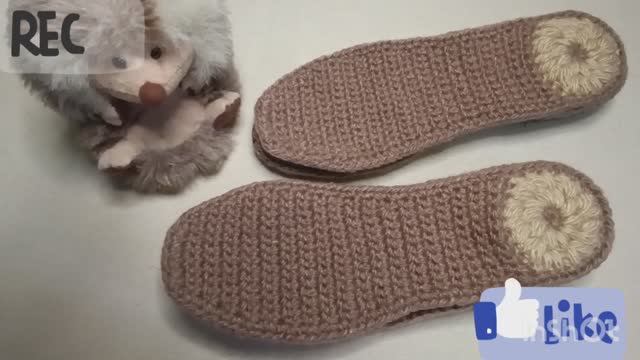 Подготовка ПОДОШВЫ для вязаных тапочек.♥🌹