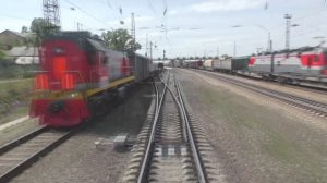 Вид из последнего вагона монгольского поезда - поездка по Транссибу | Железная дорога в Сибири