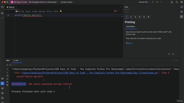 6. Printing to the Console in Python смотреть онлайн