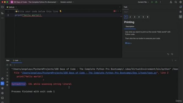6. Printing to the Console in Python