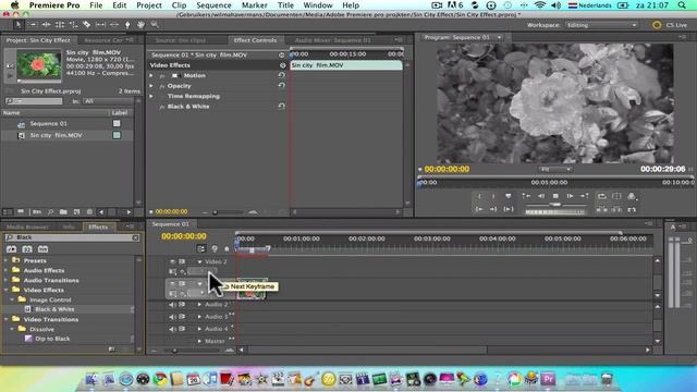 #Sin City Effect Met Adobe Premiere Pro Cs5