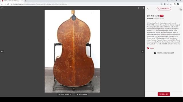 De Baecque Auctions - Musical Instruments - Auction Review - 5th May 2022 (FRANCE) смотреть онлайн