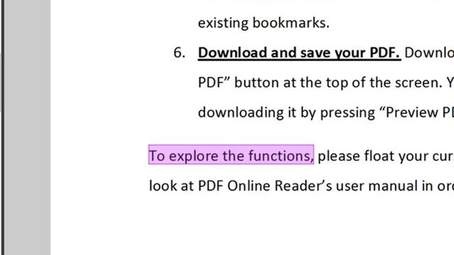 PDF Online Reader: Creating Links