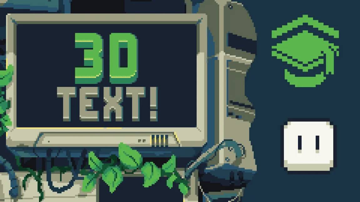 07 - Make 3D Pixel Art text with 3 clicks in Aseprite! (Quick Tips) смотреть онлайн