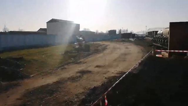 Прокол под железной дорогой 346 метров в Калинковичах (март 2020) смотреть онлайн