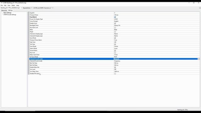 UV 25 CPS Programming