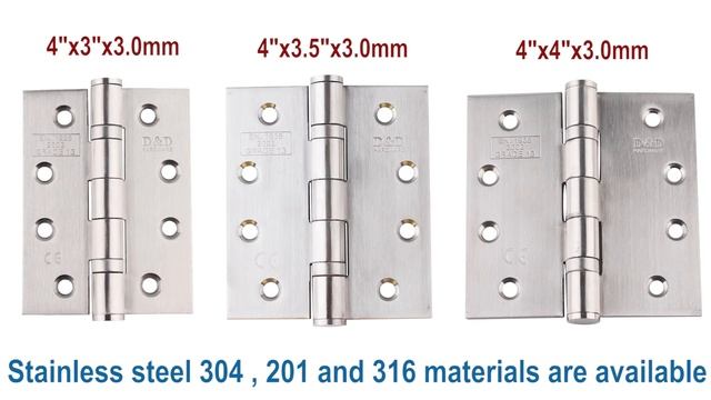 4 Inch Stainless Steel EN1935 Ball Bearing Butt Hinge-DDSS001-CE-4x3x3-D&D HARDWARE смотреть онлайн