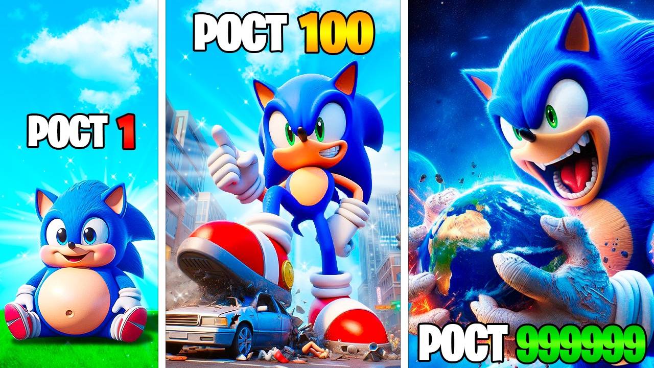 Рост Соника умножается с каждым разом в ГТА5! (GTA 5 Online) смотреть онлайн