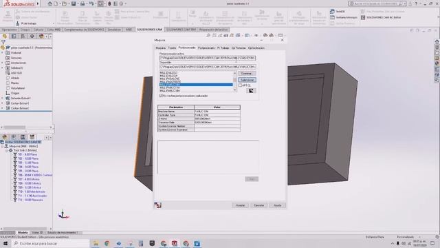 Desarrollo de pieza con solidworks y solidcam basica смотреть онлайн