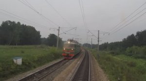 Поездка в кабине электровоза "Красноярск - Заозёрная" - вид из кабины машиниста | Железная дорога