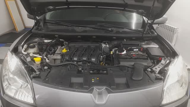 Двигатель Рено меган 3, запуск и работа на холостых оборотах. смотреть онлайн