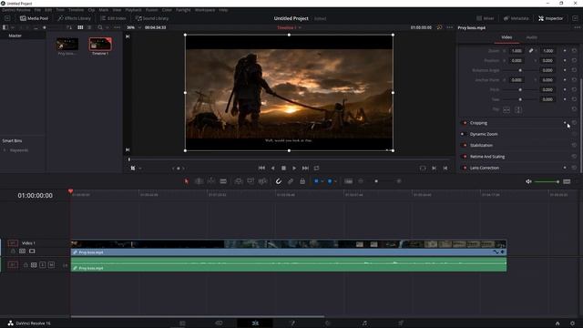 How To Crop Video in Davinci Resolve 16 смотреть онлайн
