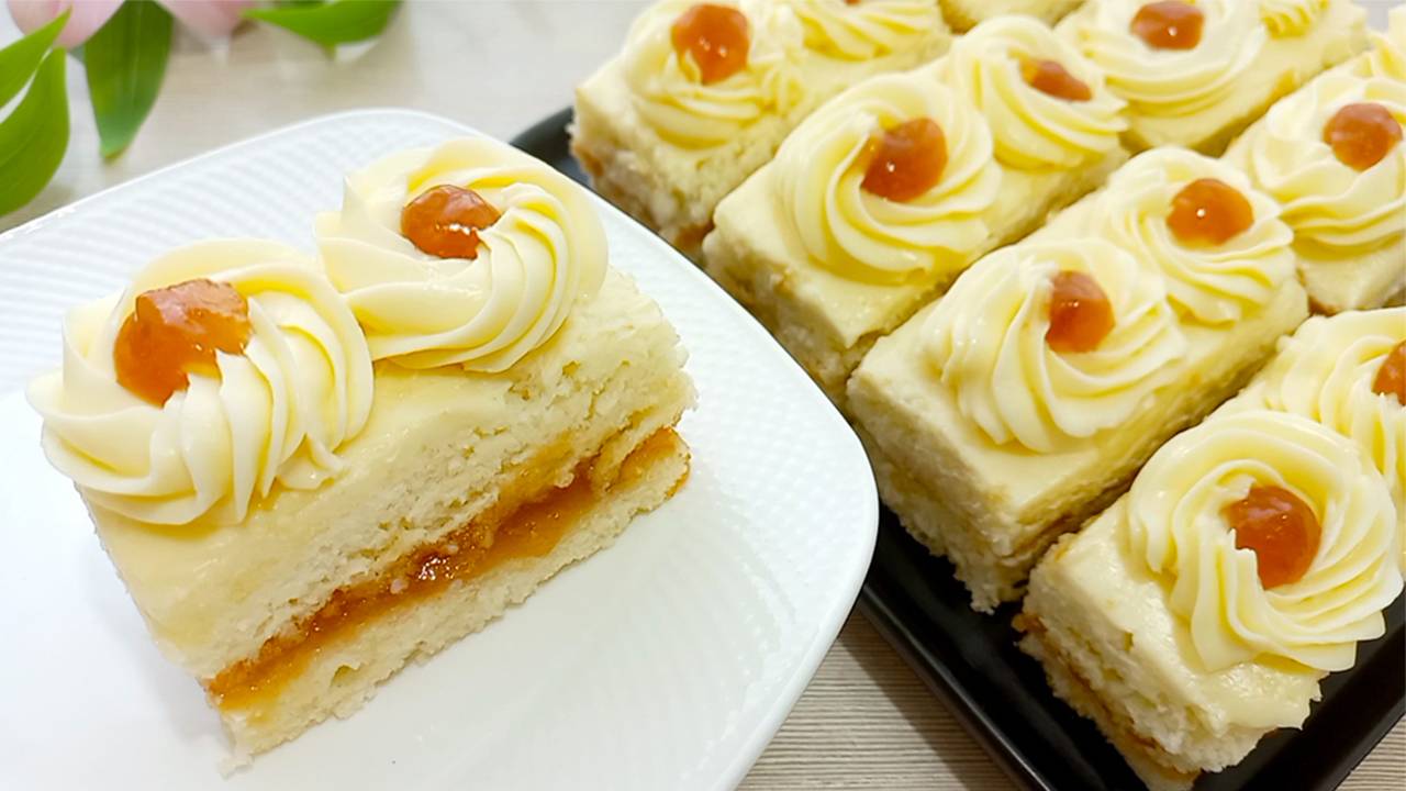 😋 Побалуйте себя и своих близких лучшим пирожным в мире! Легкий и воздушный десерт с кремом! смотреть онлайн