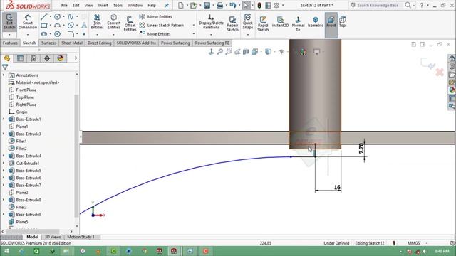 Solidworks Tutorial # 108 Basic Part Modeling Design Tutorial for Beginners by SW Easy Design смотреть онлайн